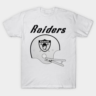 Vintage Raiders Football Helmet T-Shirt